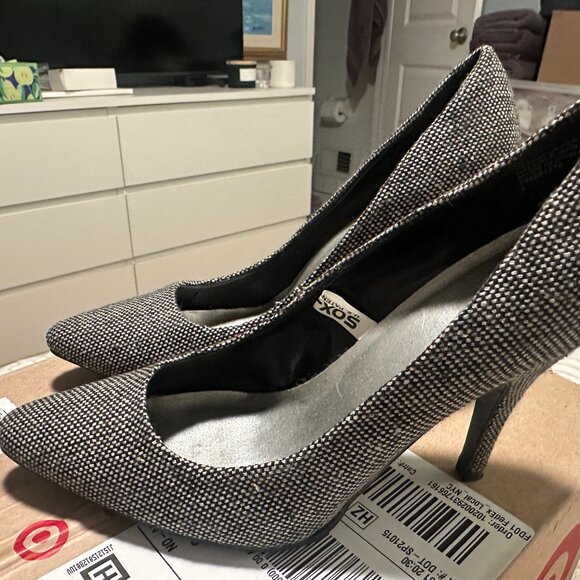Women's Mossimo Tweed-Style Pointed Toe Heels Size 7 - Picture 1 of 3